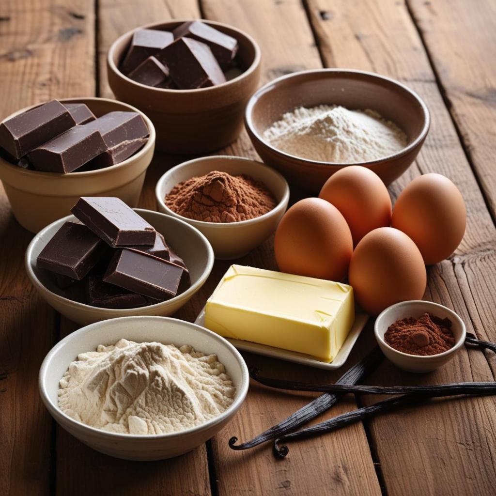 Çikolatalı_Sufle_ malzemeleri_BİTTER ÇKOLATA, YUMURTA, TOZ ŞEKER, UN