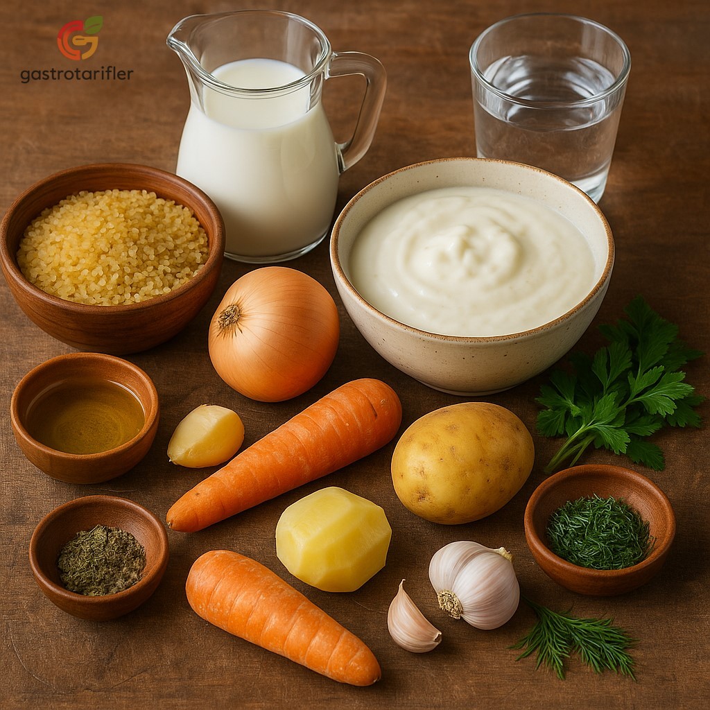 ayran aşı çorbası malzemeler