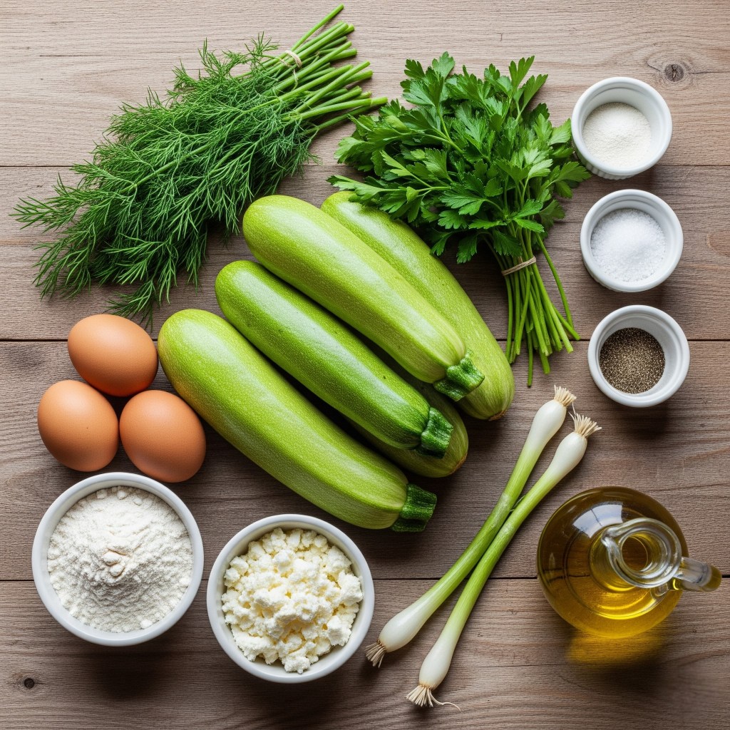 Kabak Mücver Malzemeler