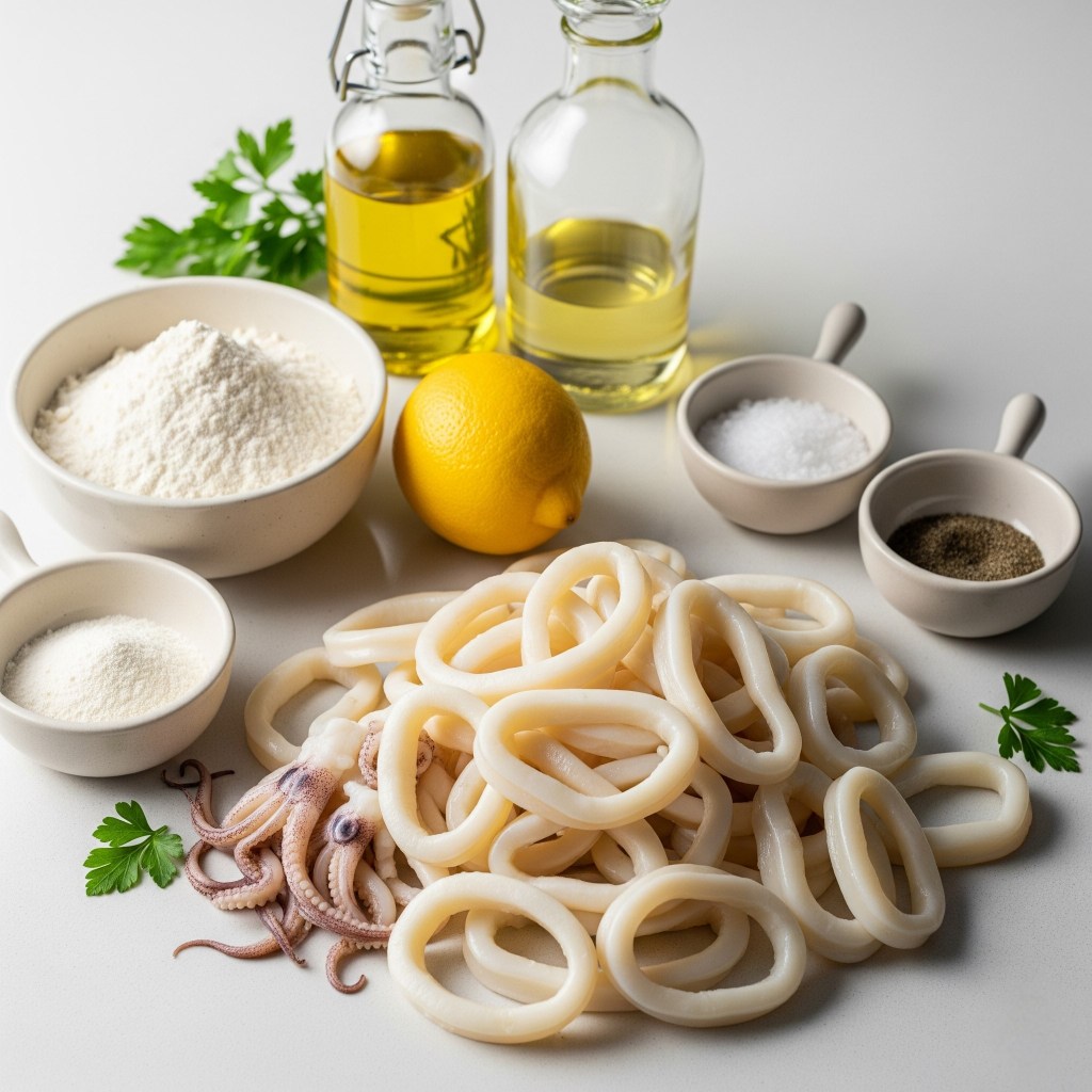 Kalamar Tava Malzemeler