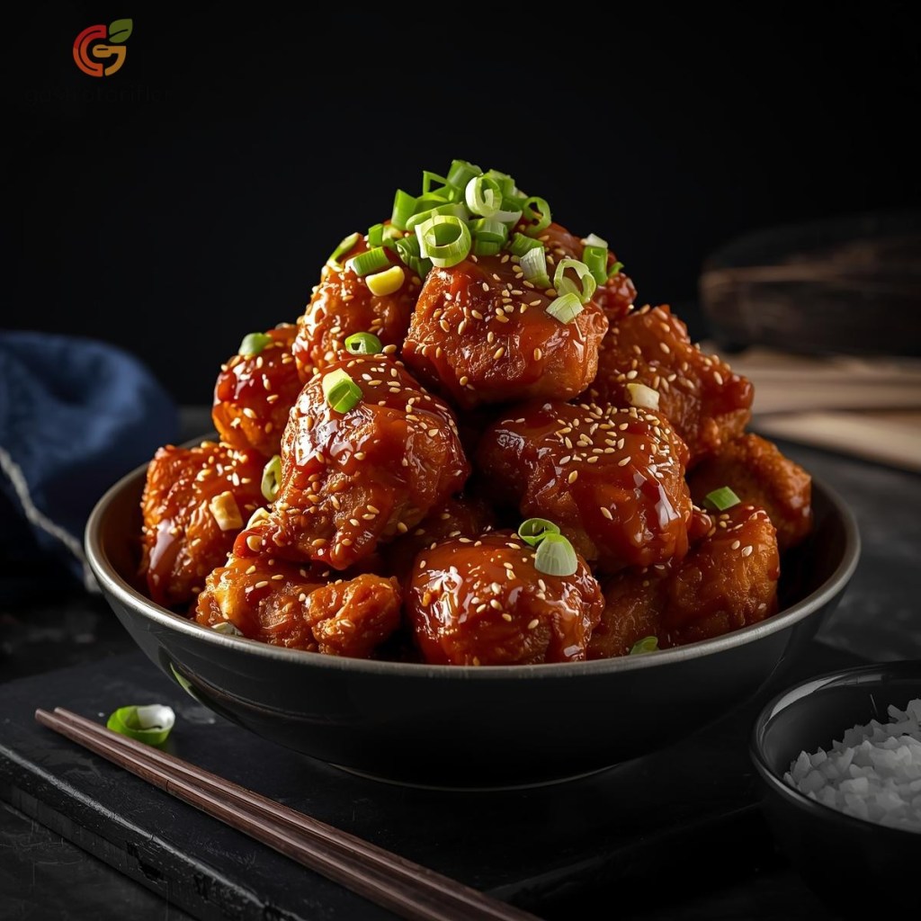 Kore Usulü Tavuk (Dakgangjeong)