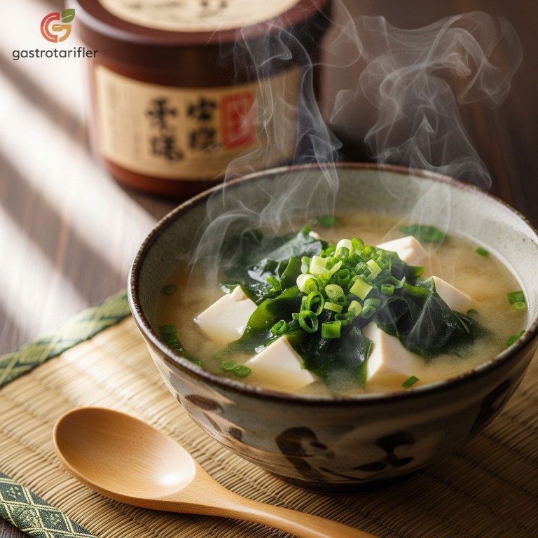 Miso, Porselen Kasede Servis Ediliyor.