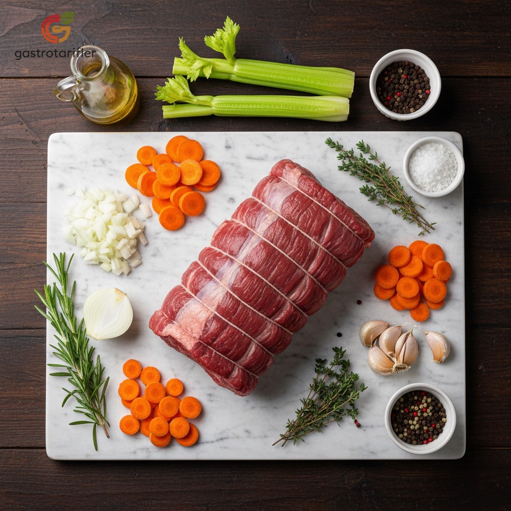 Fırında Dana Rosto Malzemeler