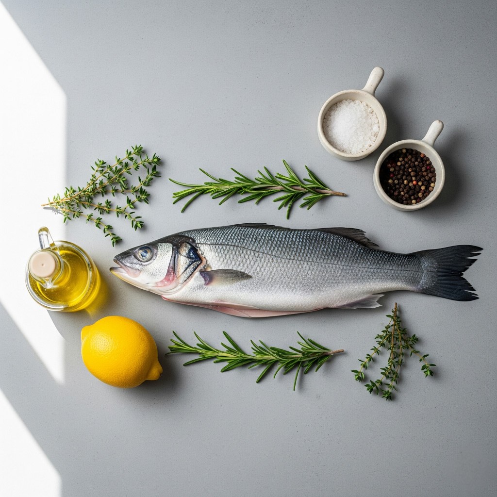 Fırında Levrek Malzemeler