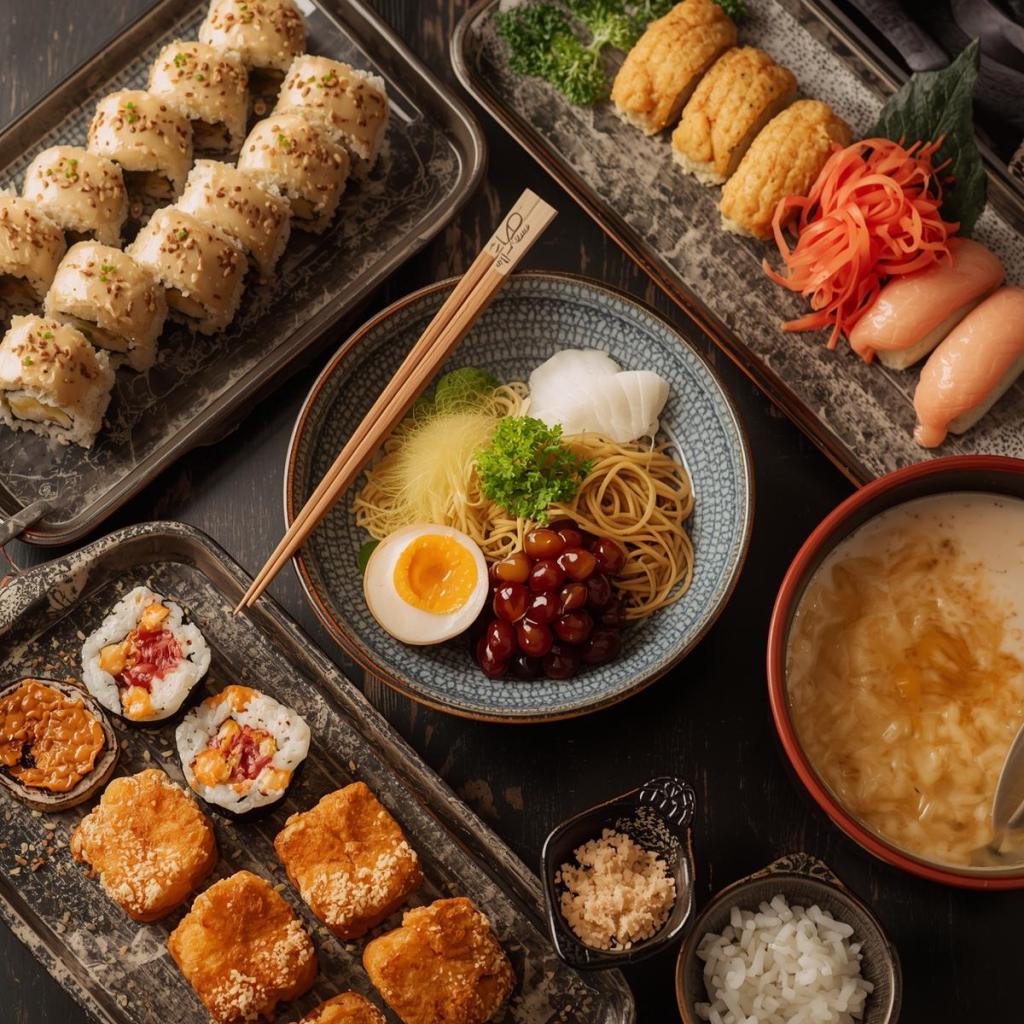 Japon Sunum ve Görsel estetik tabağı