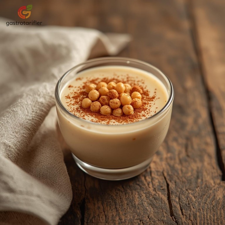 Boza cam bardakta sunum