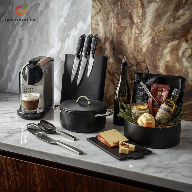 kapsül kahve makinesi, bıçak seti, döküm tava, fondü seti, hediye sepeti, mutfak robotu