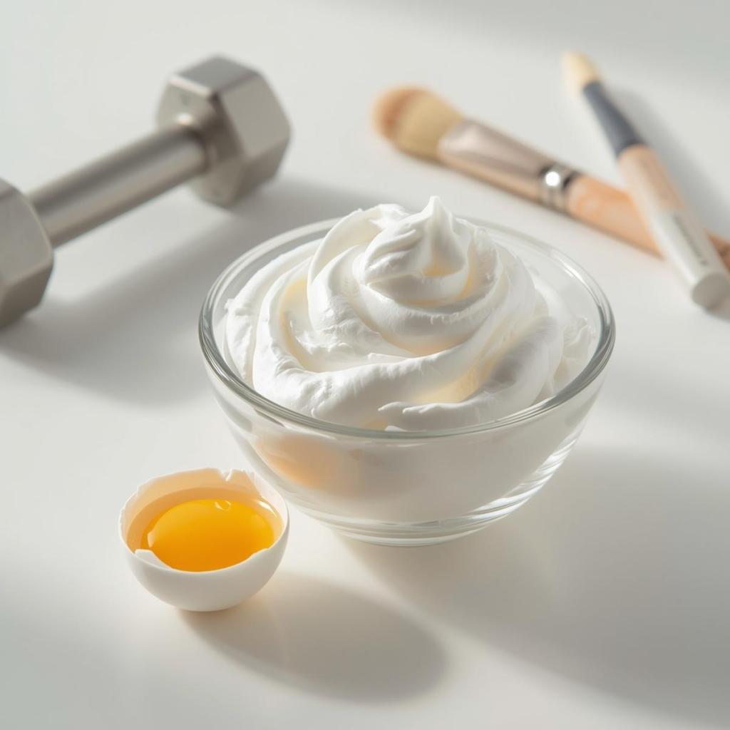 kar gibi çırpılmış yumurta akı