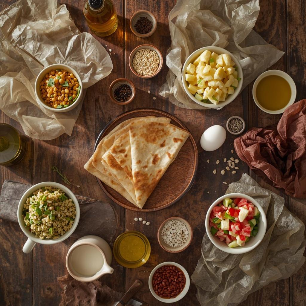 Kalan salatalarla pratik börek malzemeler