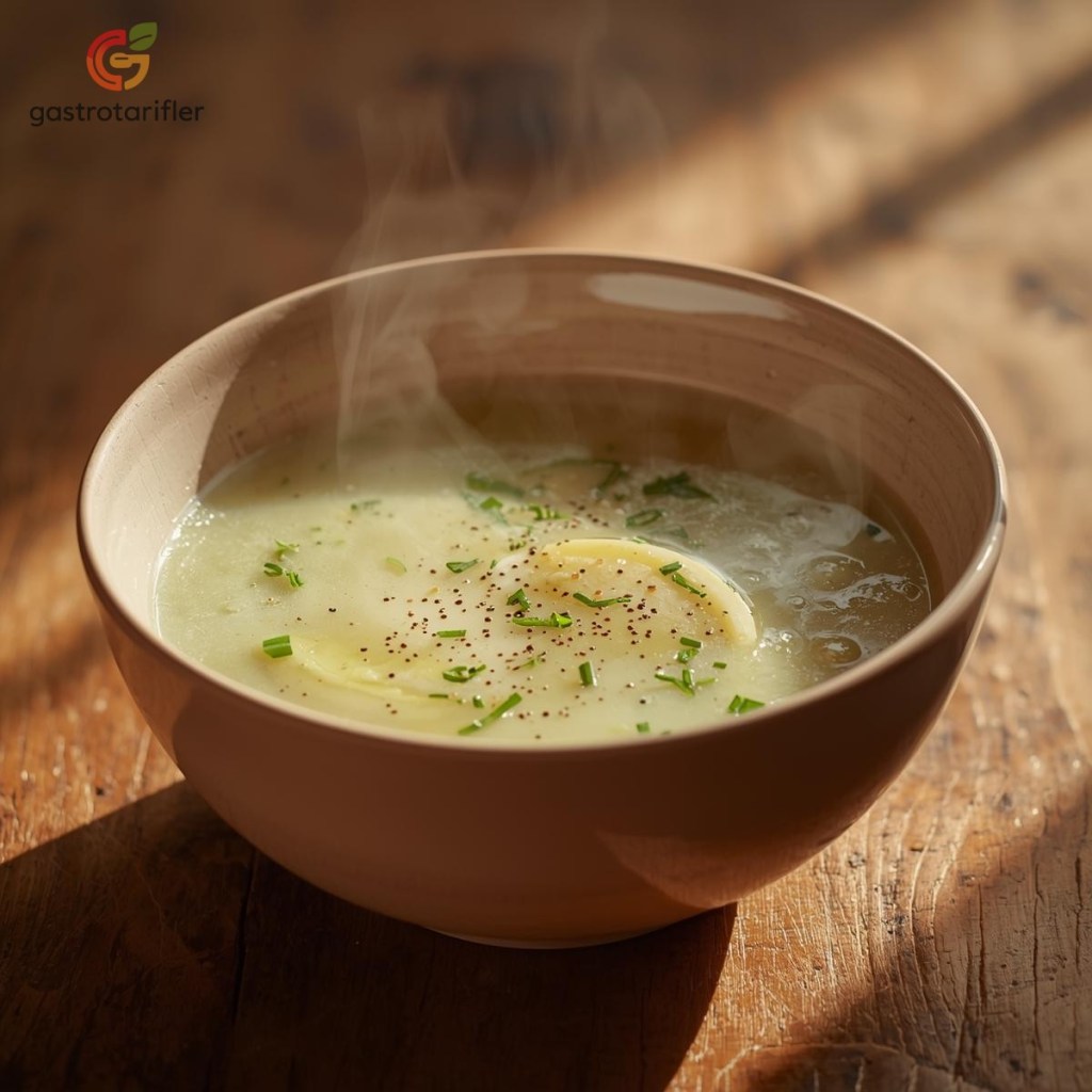 Kereviz ve Elma Detoks Çorbası Kasede Sunumuyla