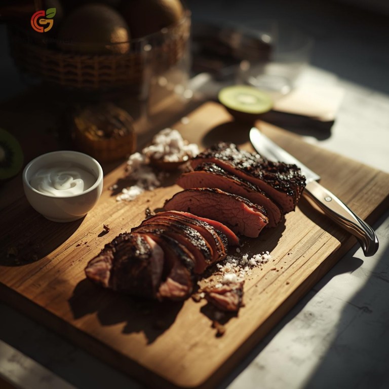 Et Sert Kaldıysa Ne Yapılır kesme tahtasında et sunumu