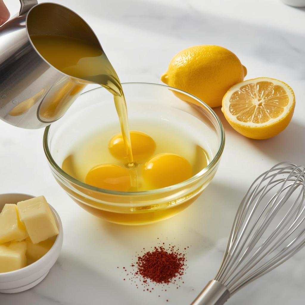 Hollandez Sos gerekli malzemeler