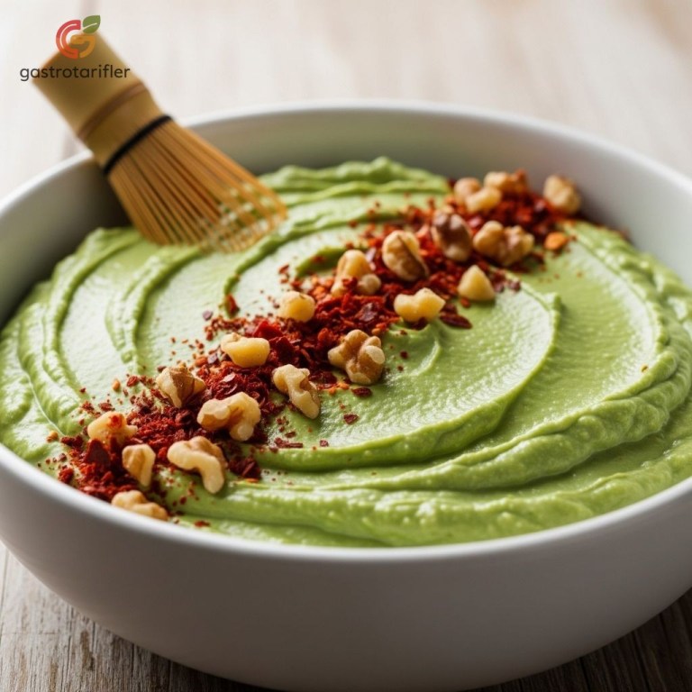 Matcha'lı Peynir Ezmesi servis sunumu Gastrotarifler