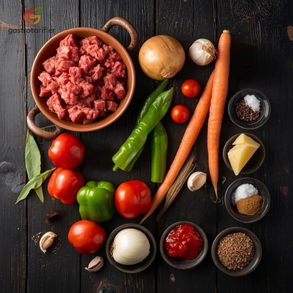 Tas Kebabı Malzemeler