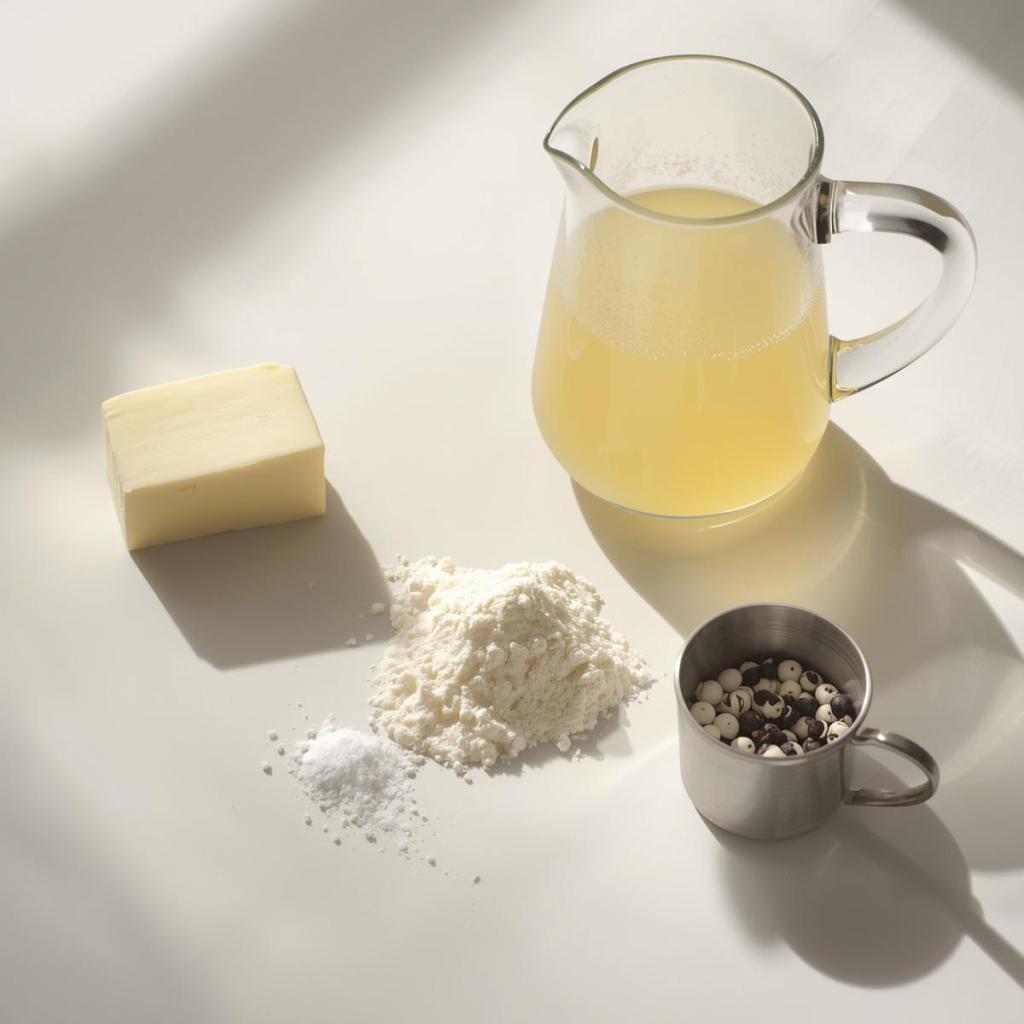 Veloute Sos  malzemeleri