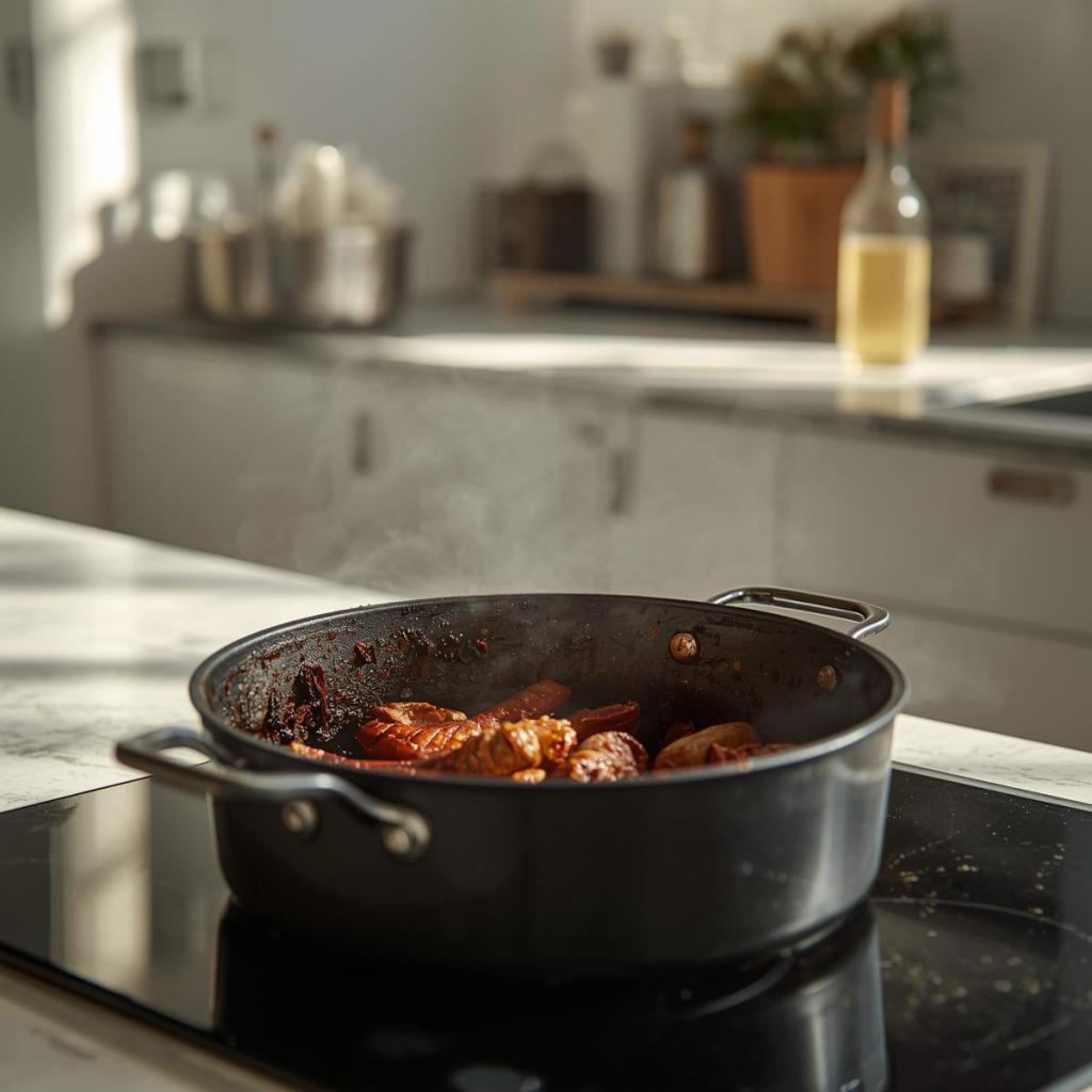 tencerede yanmış yemek