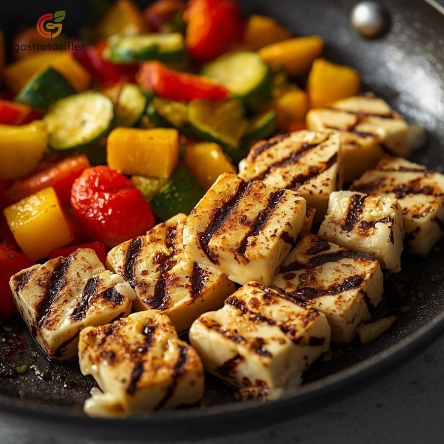 Hellim Peynirli Sebze Kavurması