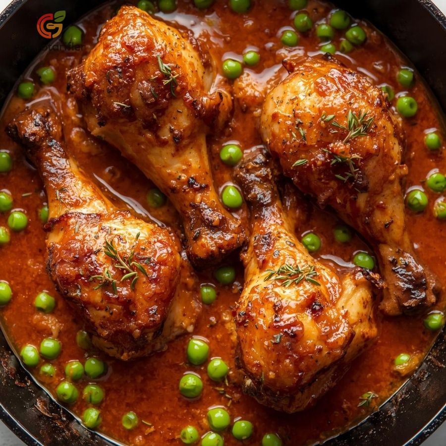 Tavada Soslu Tavuk Baget ve Bezelye: Perşembe Pratiği