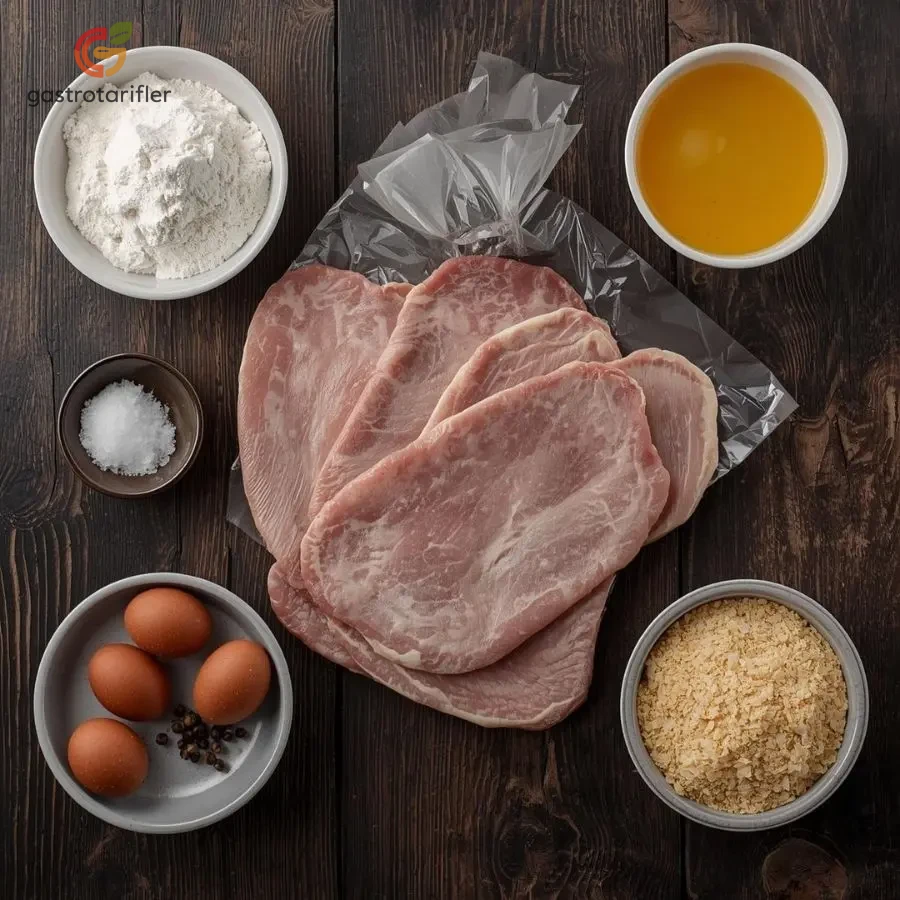Viyana Usulü Şinitzel Malzemeleri