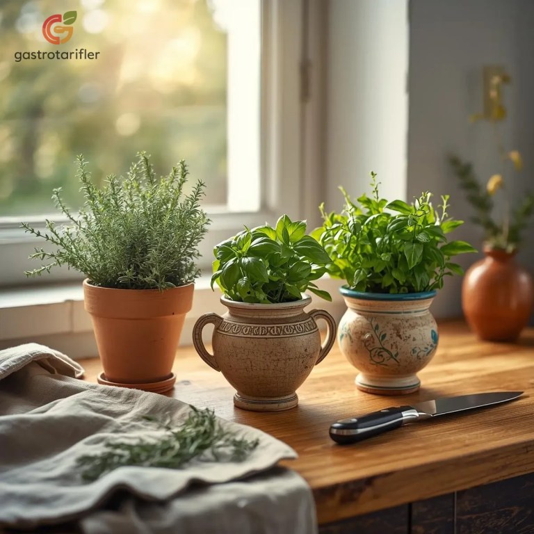 evde yetiştirilen mutfak bitkileri