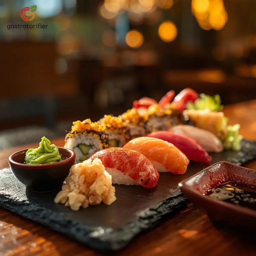 Sanatsal Sushi Tabağı